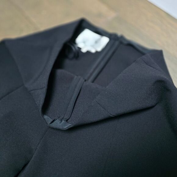 Carmen March High Waisted Skinny Tie Pant in Black - Picture 12 of 13